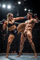 Women beating up men